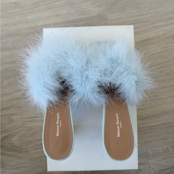 Maison Margiela feather sandals in blue size 35 - Picture 6 of 8